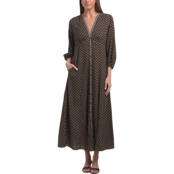 Max Studio Dresses & Skirts - MAX STUDIO Three-quarter Sleeve Maxi Dress